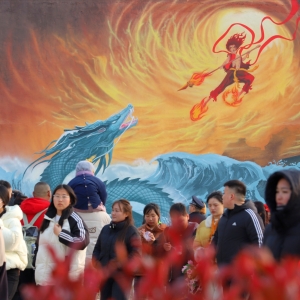 和哪吒一起闹元宵，固镇九湾燃爆了！