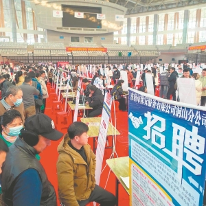淮南举行“春风送暖”暨“建功新时代”大型招聘会